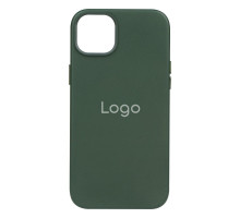 Чохол Leather Case для iPhone 14 Plus Колір темнозелений 2020000310266