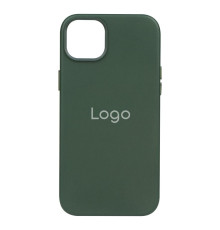 Чохол Leather Case для iPhone 14 Plus Колір темнозелений 2020000310266