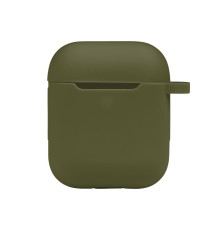 Чохол Silicone Case with hook для Airpods 1/2 Колір 45.Army green 2020000368960