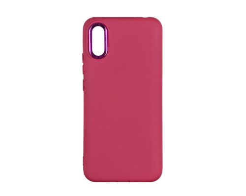 Чохол Silicone Cover Metal frame (AA) для Xiaomi Redmi 9A Колір 42.Maroon 2020000365068