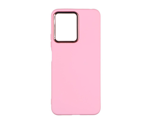 Чохол Silicone Cover Metal frame (AA) для Xiaomi Redmi Note 12 Pro+ 5G Колір 06.Light pink 2020000364269