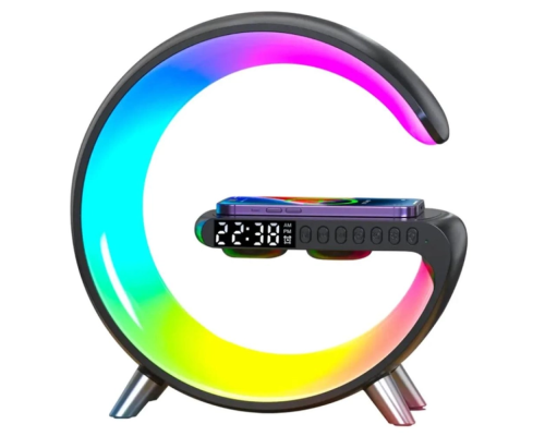 Бездротовий Зарядний Пристрій з с RGB Light/Alarm Clock/Desk Lamp 15W Колір Бiлий 2020000370970