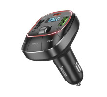 FM-трансмітер Hoco E76 Pole PD48W+QC3.0 car BT FM transmitter Колір Чорний 6942007600248