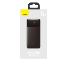 Універсальна Мобільна Батарея Baseus Bipow 15W 10000 mAh Cable USB to Micro 25cm Колір Чорний, 01
