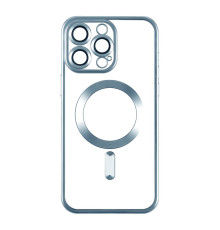 Чохол TPU Metallic Chrome Full Camera with Magsafe для Iphone 12 Колір Chrome Blue 2020000384472