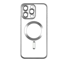 Чохол TPU Metallic Chrome Full Camera with Magsafe для Iphone 12 Колір Chrome Silver 2020000384519