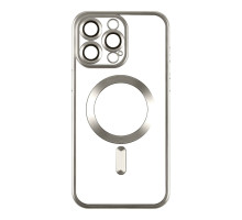 Чохол TPU Metallic Chrome Full Camera with Magsafe для Iphone 15 Колір Titan 2020000383826