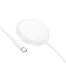 Бездротовий Зарядний Пристрій Hoco CW50 Fast 3-in-1 magnetic 15W (for iWatch) Колір Бiлий 6942007605632