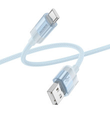 Кабель USB Borofone BU44 Sincero Type-C 3A 1.2m Колір Блакитний 6941991109584