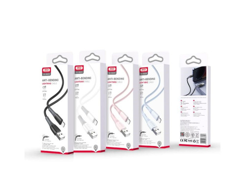 Кабель USB XO NB225 Silicone two-color Lightning М'ята упаковка Колір Блакитний 2020000465355 ma35124_3345001