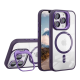 Чохол TPU+PC+Metal Stand Case with MagSafe and Camera Lenses для iPhone 12/12 Pro Колір Dark Purple 2020000408116