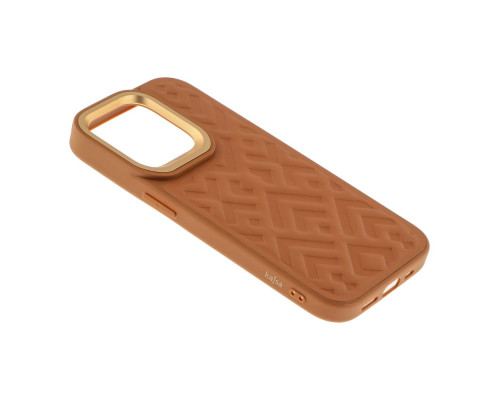 Чохол Kajsa Briquette Collection Rhombus для iPhone 14 Pro Колір Brown 4894505118836