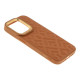 Чохол Kajsa Briquette Collection Rhombus для iPhone 14 Pro Колір Brown 4894505118836