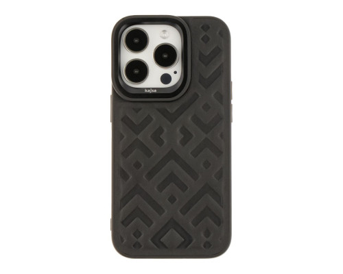 Чохол Kajsa Briquette Collection Rhombus для iPhone 14 Pro Колір Brown 4894505118836