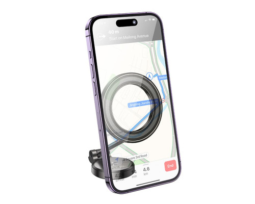 Автотримач Hoco H51 Magnetic For Ring Колір Сiрий 6942007623483