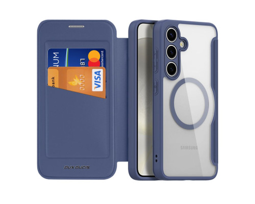 Чохол-книжка Dux Ducis Skin X Pro with MagSafe для Samsung S24 5G (S921) Колір Blue 6934913021637