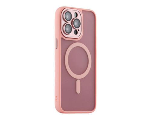 Чохол TPU+PC Magnetic Matte Camera Lens with Magsafe для iPhone 14 Pro Max Колір Pink 2020000437734