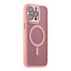 Чохол TPU+PC Magnetic Matte Camera Lens with Magsafe для iPhone 14 Pro Max Колір Pink 2020000437734