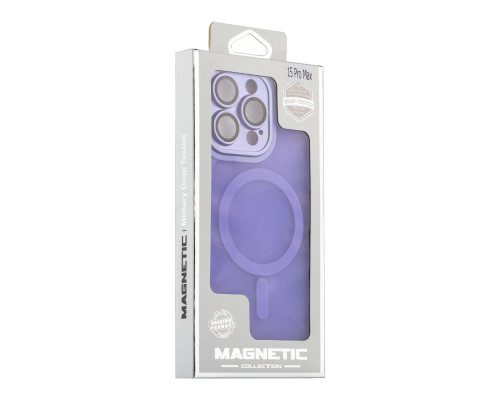 Чохол TPU+PC Magnetic Matte Camera Lens with Magsafe для iPhone 14 Pro Колір Elegant purple 2020000437819