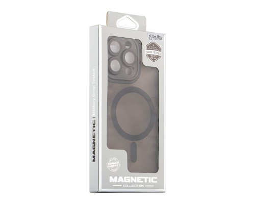 Чохол TPU+PC Magnetic Matte Camera Lens with Magsafe для iPhone 12 Pro Колір Black 2020000438175