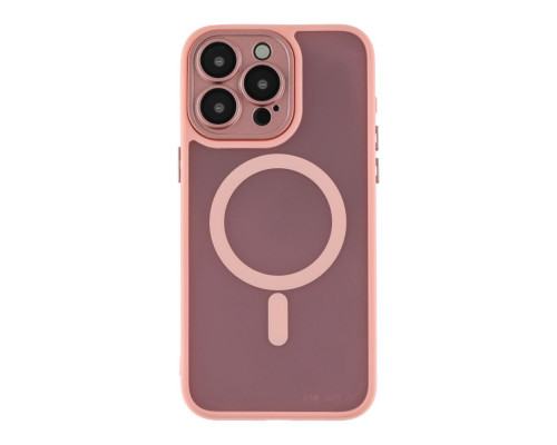 Чохол TPU+PC Magnetic Matte Camera Lens with Magsafe для iPhone 14 Pro Max Колір Pink 2020000437734