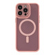 Чохол TPU+PC Magnetic Matte Camera Lens with Magsafe для iPhone 14 Pro Max Колір Pink 2020000437734