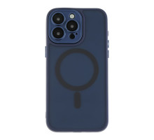 Чохол TPU+PC Magnetic Matte Camera Lens with Magsafe для iPhone 15 Pro Колір Dark Blue 2020000437642