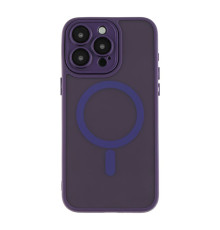 Чохол TPU+PC Magnetic Matte Camera Lens with Magsafe для iPhone 15 Pro Max Колір Elegant purple 2020000437529