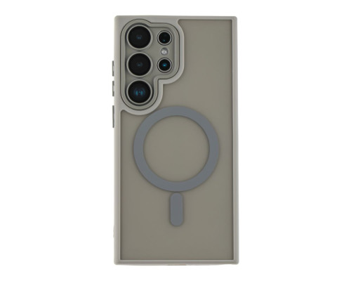 Чохол TPU+PC Magnetic Matte Camera Lens with Magsafe для Samsung S23+ 5G (S916) Колір Grey 2020000437390