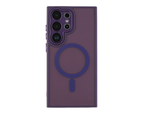 Чохол TPU+PC Magnetic Matte Camera Lens with Magsafe для Samsung Galaxy S25+ 5G (S936) Колір Dark Blue 2020000470410 ma37135_3610461