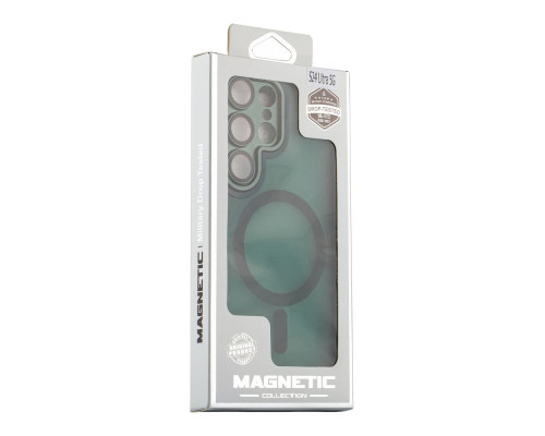 Чохол TPU+PC Magnetic Matte Camera Lens with Magsafe для Samsung S23+ 5G (S916) Колір Grey 2020000437390