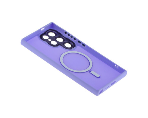 Чохол TPU+PC Magnetic Matte Camera Lens with Magsafe для Samsung S24+ 5G (S926) Колір Dark Blue 2020000437222