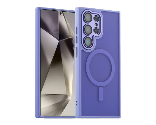 Чохол TPU+PC Magnetic Matte Camera Lens with Magsafe для Samsung S24 FE 5G (S721) Колір Purple 2020000437307