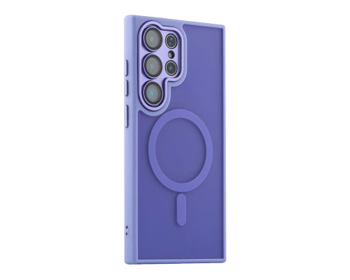 Чохол TPU+PC Magnetic Matte Camera Lens with Magsafe для Samsung S24 FE 5G (S721) Колір Purple 2020000437307