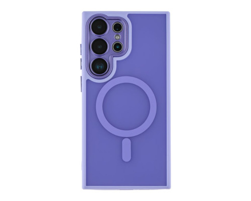 Чохол TPU+PC Magnetic Matte Camera Lens with Magsafe для Samsung S24 FE 5G (S721) Колір Purple 2020000437307