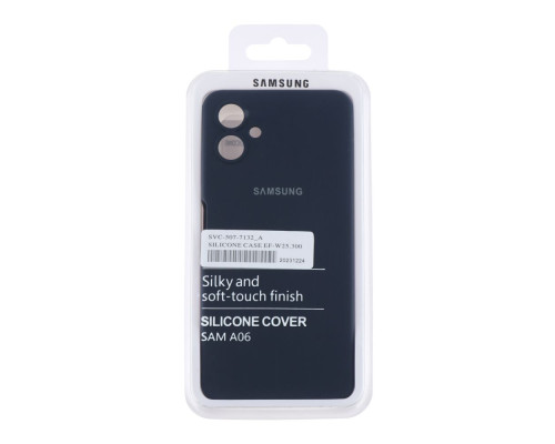 Чохол Liquid Silicone (AA) Full Camera для Samsung Galaxy A06 (A065) Колір 15.Dark Grey 2020000440116 ma35895_3605596