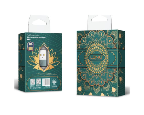 Перехідник LDNIO LC150 USB-A to Type-C Колір Сiрий 6933138691427 ma37436_3611722