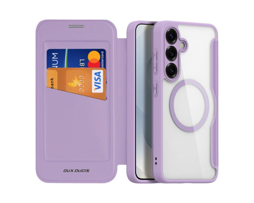 Чохол-книжка Dux Ducis Skin X Pro with MagSafe для Samsung Galaxy S25 5G (S931) Колір Purple Pink 2020000466246 ma36794_3609217