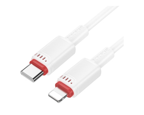 Кабель USB Borofone BX110 Type-C to Lightning PD27W Колір Білий 6941991120695 ma37237_3611049