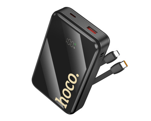 Універсальна Мобільна Батарея Power Bank Hoco Q37A Graceful 22.5W+PD20W with two cables 20000mAh Колір Чорний 6942007644921 ma36607_3608646