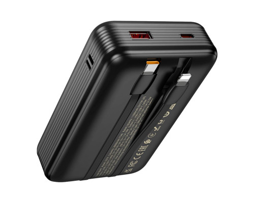 Універсальна Мобільна Батарея Power Bank Hoco Q37A Graceful 22.5W+PD20W with two cables 20000mAh Колір Чорний 6942007644921 ma36607_3608646