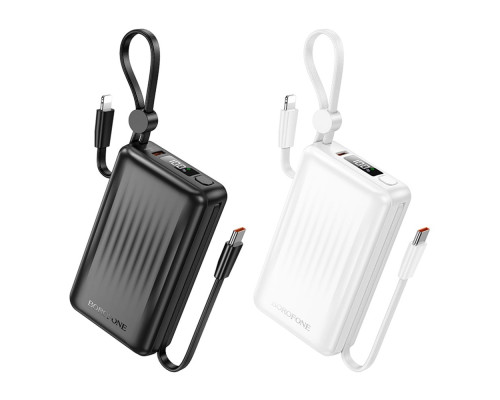 Універсальна Мобільна Батарея Power Bank Borofone BJ70 Source dual PD20W with cable 10000 mAh Колір Чорний 6941991116674 ma36739_3608963
