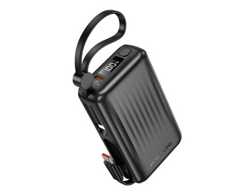 Універсальна Мобільна Батарея Power Bank Borofone BJ70 Source dual PD20W with cable 10000 mAh Колір Чорний 6941991116674 ma36739_3608963