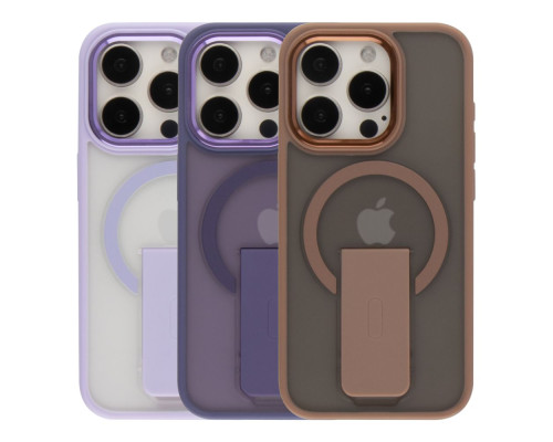 Чохол TPU+PC FlexGuard Magnetic Ring Stand для iPhone 16 Pro Max Колір Purple 2020000467182 ma36753_3609031