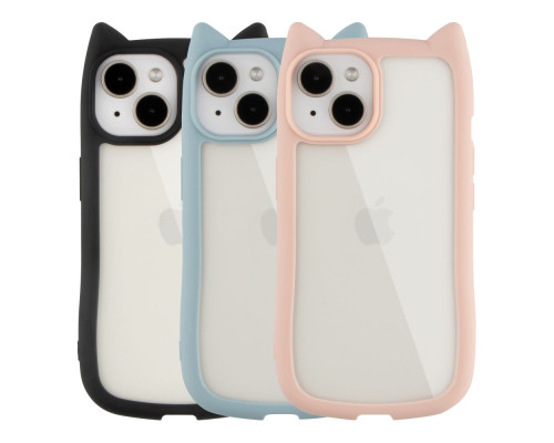 Чохол TPU+PC Cat Ears Case для iPhone 13/14 Колір Blue 2020000470595 ma36930_3609543