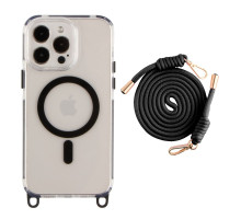 Чохол TPU+PC LanyardCase with MagSafe для iPhone 15 Pro Max Black ma37095_3610332 2020000477082