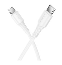 Кабель USB Hoco X120 Type-C to Type-C 60W Колір Білий 6942007658935 ma38235_3667929