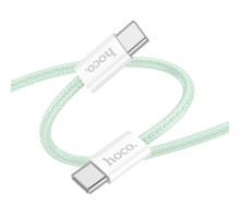 Кабель USB Hoco X104 Source 60W Type-C to Type-C 2m Колір Зелений 6942007616935