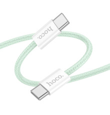 Кабель USB Hoco X104 Source 60W Type-C to Type-C 2m Колір Зелений 6942007616935