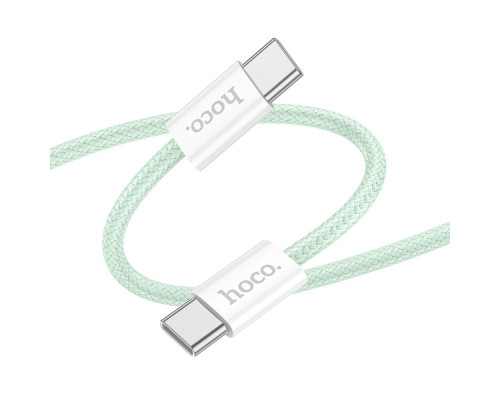 Кабель USB Hoco X104 Source 60W Type-C to Type-C 2m Колір Зелений 6942007616935